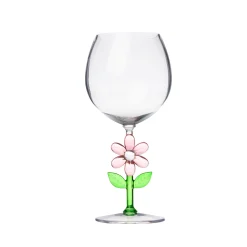 Clearance Godinger Flower Acrylic Wine Glass