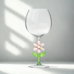 Clearance Godinger Flower Acrylic Wine Glass