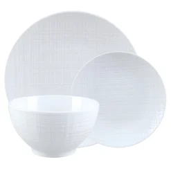 Sale Godinger Freemont Porcelain 12 Piece Dinnerware Set, Service for 4