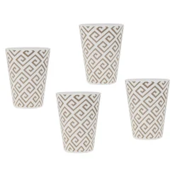 Online Godinger Geometric Melamine Tumbler, Set of 4