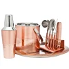 Best Godinger Hammered Copper 9 Piece Bar Tool Set