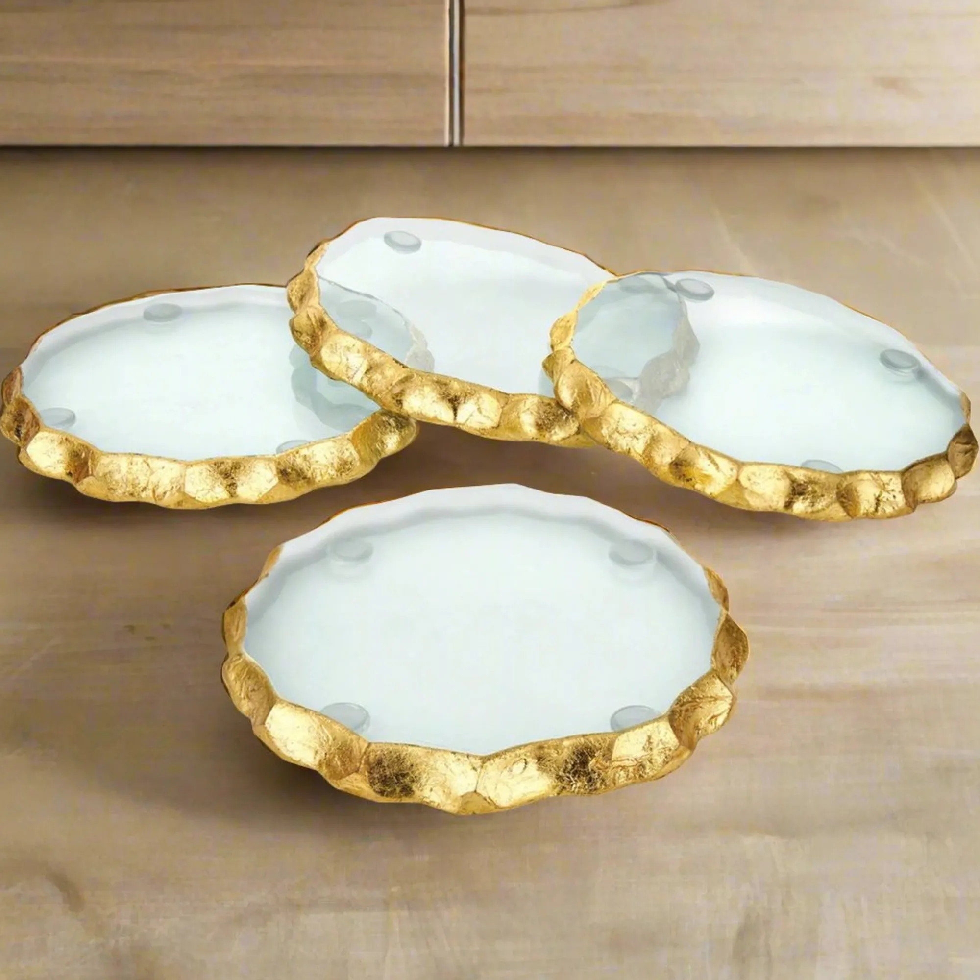 Discount Godinger Harper Gold Edge Coaster Set