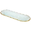 Best Godinger Harper Gold Edge Long Oval Serving Platter