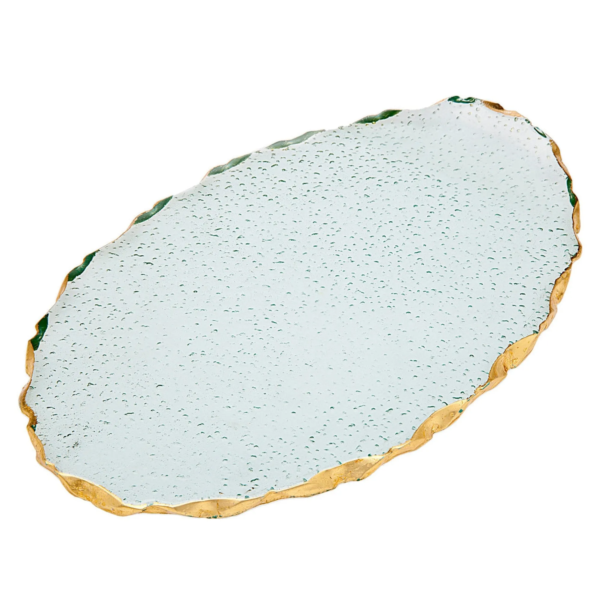 Outlet Godinger Harper Gold Edge Oval Serving Platter