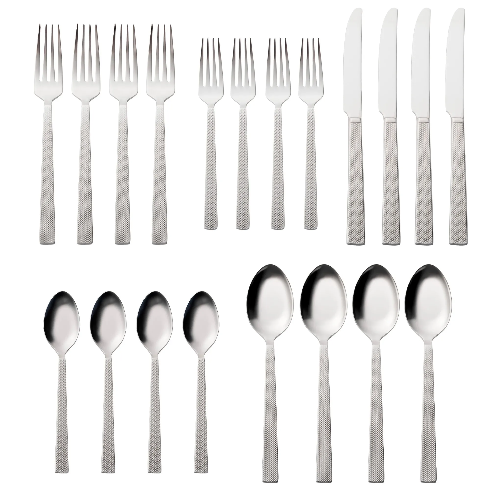 Discount Godinger Harrington 18/10 Stainless Steel 20 Piece Flatware Set, Service For 4