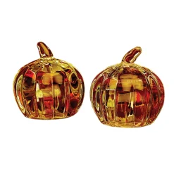 Outlet Godinger Harvest Amber Pumpkin Salt & Pepper Shaker Set
