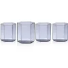 Clearance Godinger Helix Smoke Double Old Fashion Glass, Set of 4