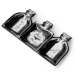 New Godinger Hex & Potion Bottles Platter