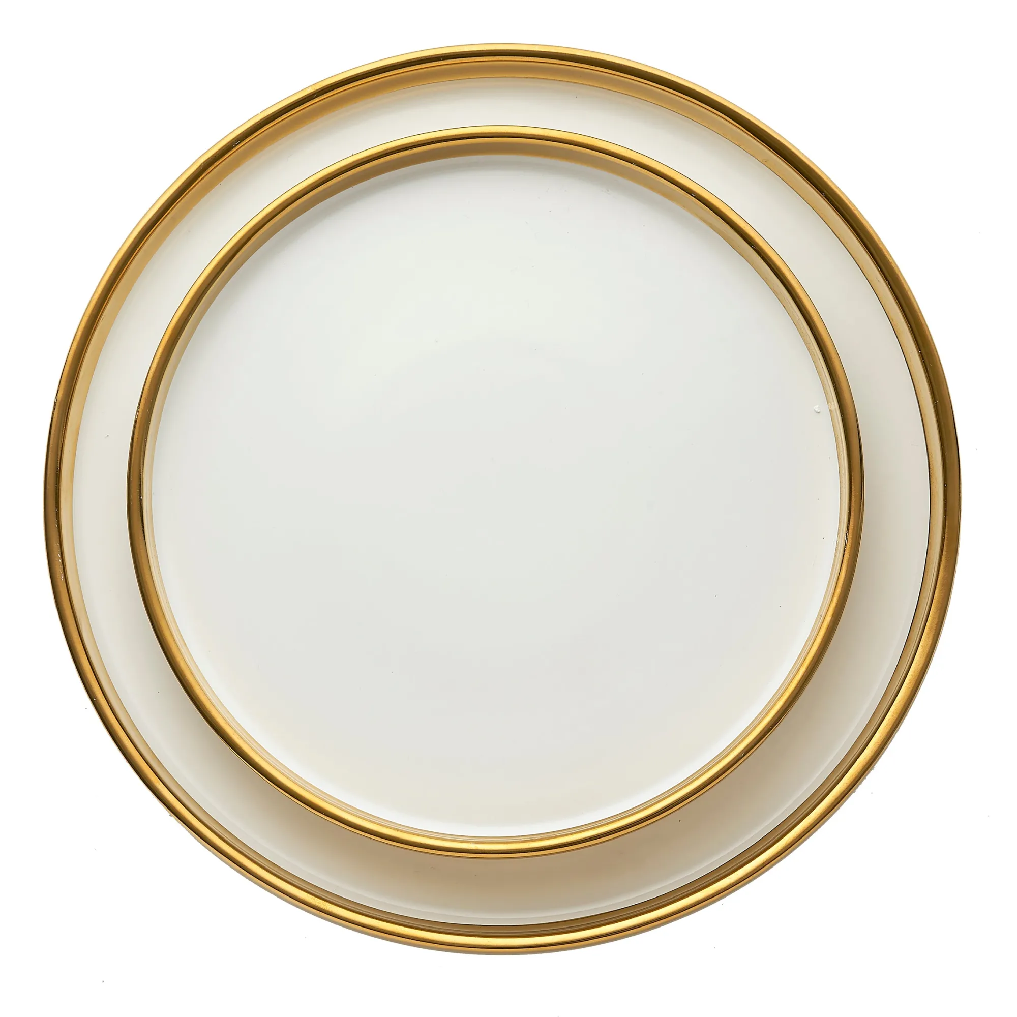 Sale Godinger Hillcrest 12 Piece Gold Rim Dinnerware Set, Service For 4