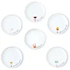 Sale Godinger Holiday Cheers Gold Rim Appetizer Plate, Set of 6
