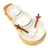 Hot Godinger Holiday Snowman Appetizer Server