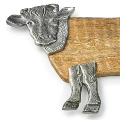 New Godinger Homestead Cow Cheese Board