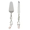 Outlet Godinger Hyaline Pink Cake Server Set