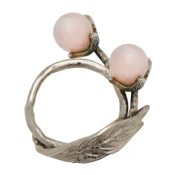 Clearance Godinger Hyaline Pink Napkin Ring Set