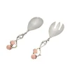 Sale Godinger Hyaline Pink Salad Server Set