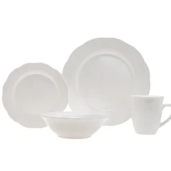 Online Godinger Inglenook Porcelain 16 Piece Dinnerware Set, Service for 4