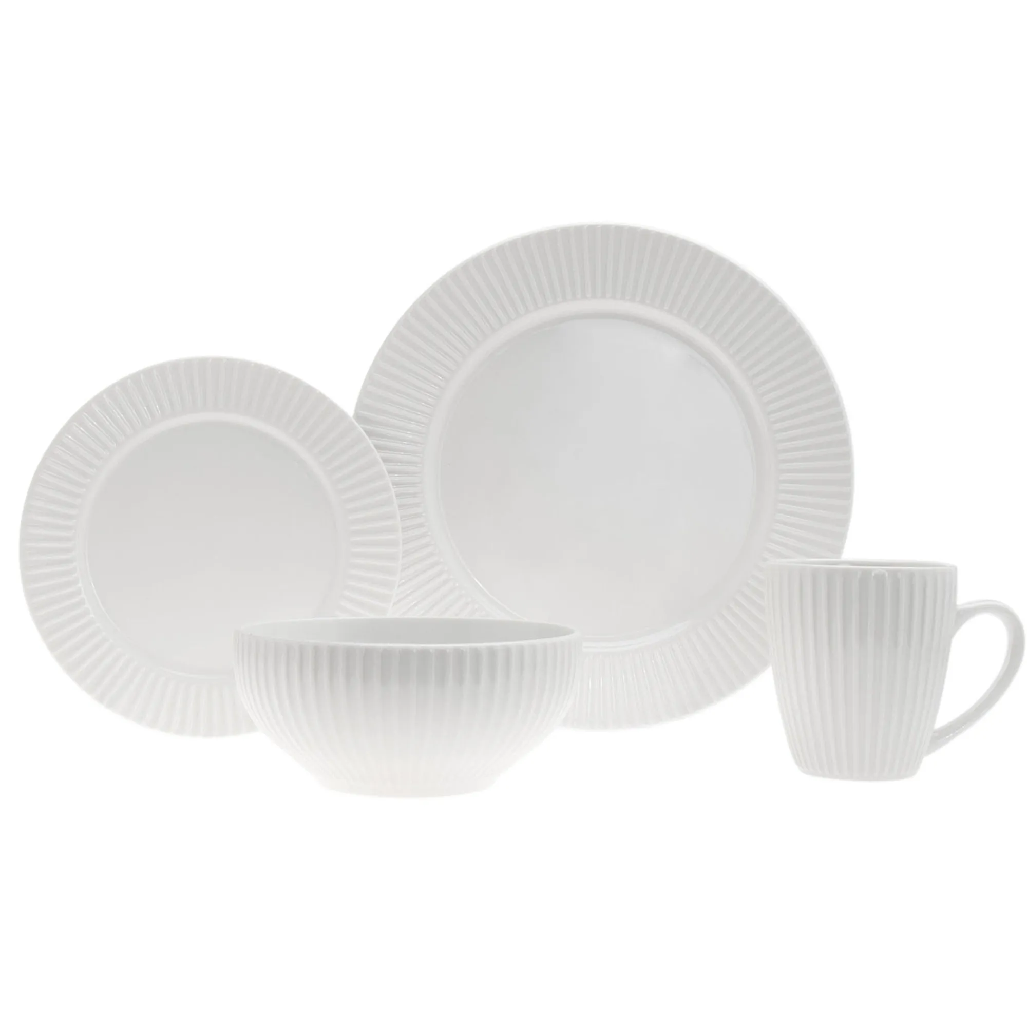 Outlet Godinger Inventure Porcelain 16 Piece Dinnerware Set, Service For 4