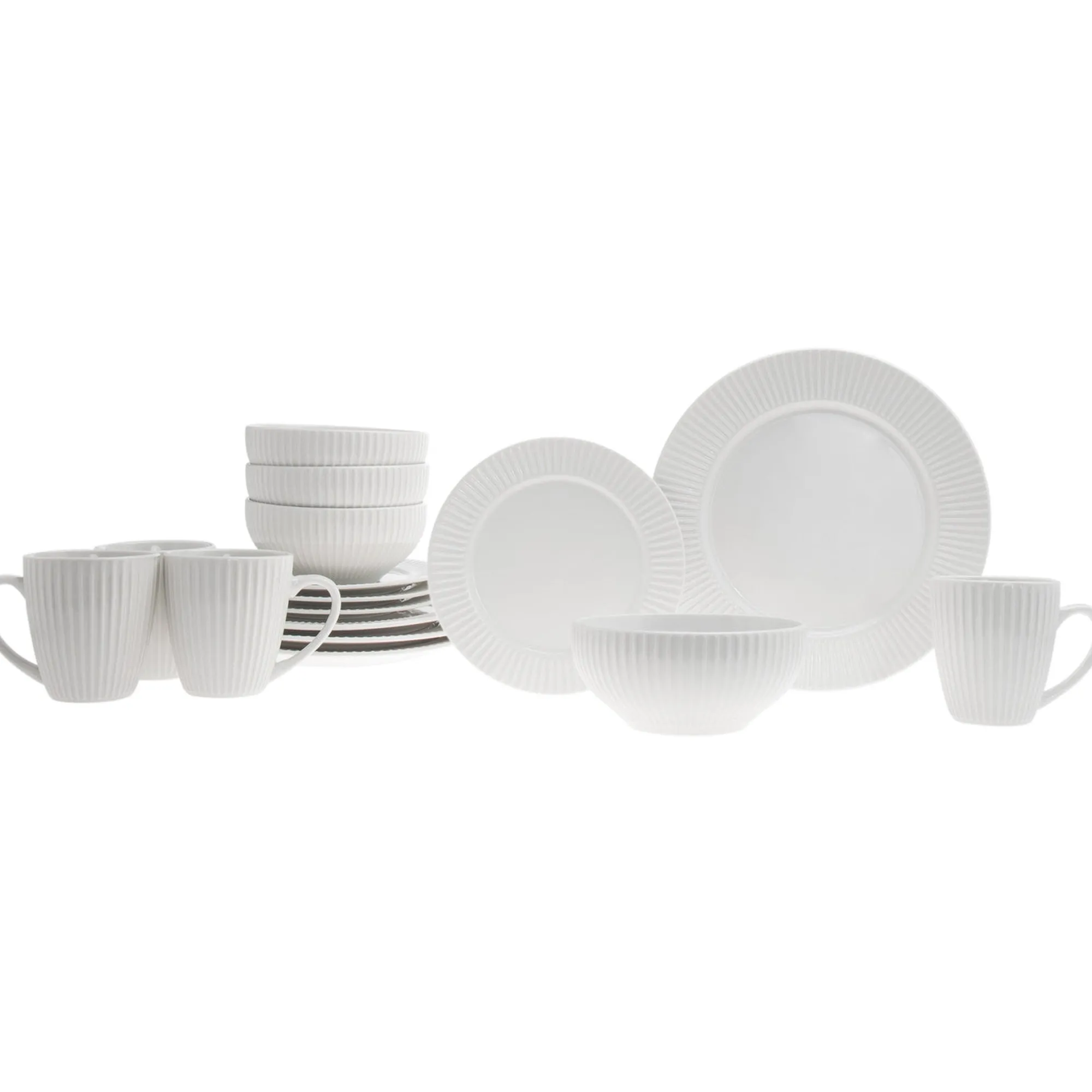 Outlet Godinger Inventure Porcelain 16 Piece Dinnerware Set, Service For 4