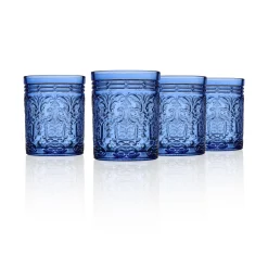 Clearance Godinger Jax Blue Double Old Fashion, Set of 4