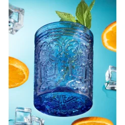 Clearance Godinger Jax Blue Double Old Fashion, Set of 4