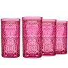 Discount Godinger Jax Hot Pink Highball, Set of 4