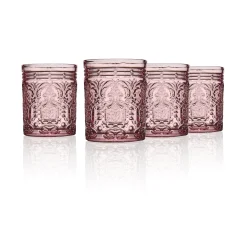 Hot Godinger Jax Pink Double Old Fashion, Set of 4
