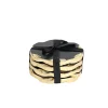 Best Godinger Lavi Black Marble Gold Organic Edge Coaster Set