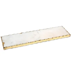 Outlet Godinger Lavi Marble Gold Organic Edge Rectangle Board