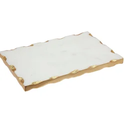 Discount Godinger Lavi Marble Gold Organic Edge Small Rectangle Board