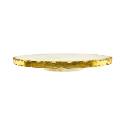 Sale Godinger Lavi Marble Gold Organic Edge Lazy Susan