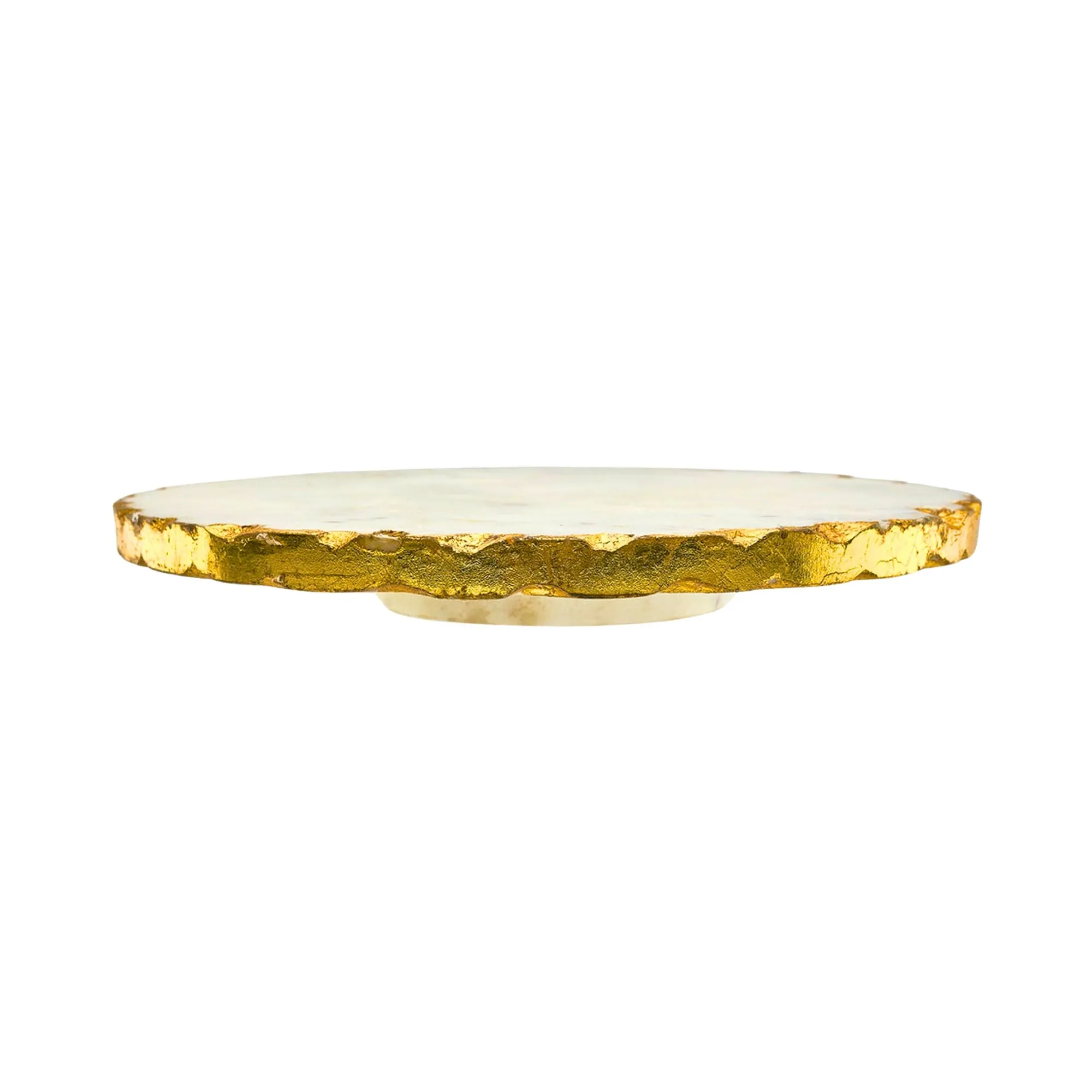 Sale Godinger Lavi Marble Gold Organic Edge Lazy Susan