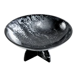 Godinger Lucente Black & White Resin Fruit Bowl