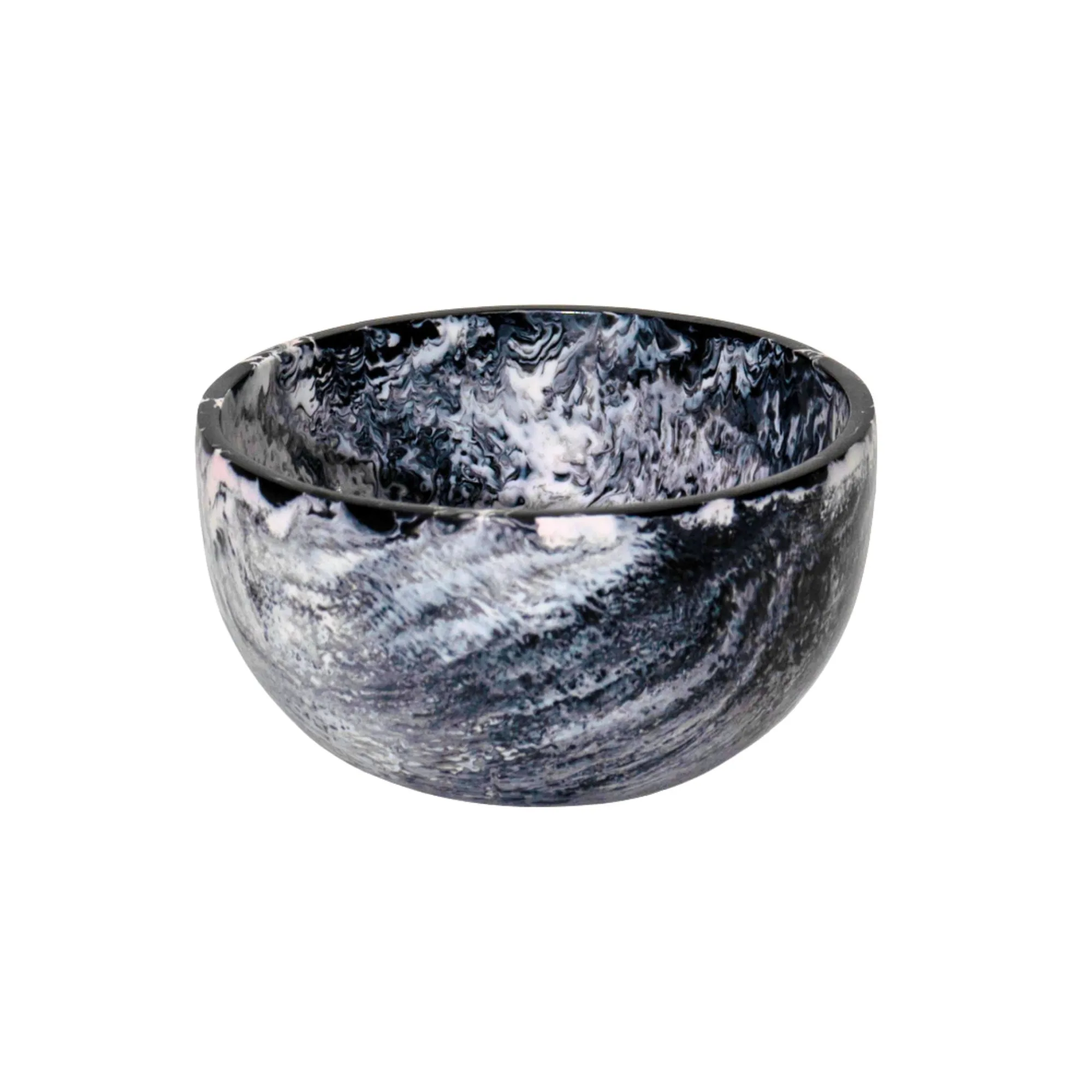 Hot Godinger Lucente Black & White Resin Snack Bowl