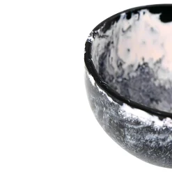 Hot Godinger Lucente Black & White Resin Snack Bowl