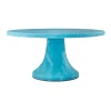 Outlet Godinger Lucente Resin Matte Blue Cake Stand
