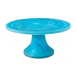 Outlet Godinger Lucente Resin Matte Blue Cake Stand