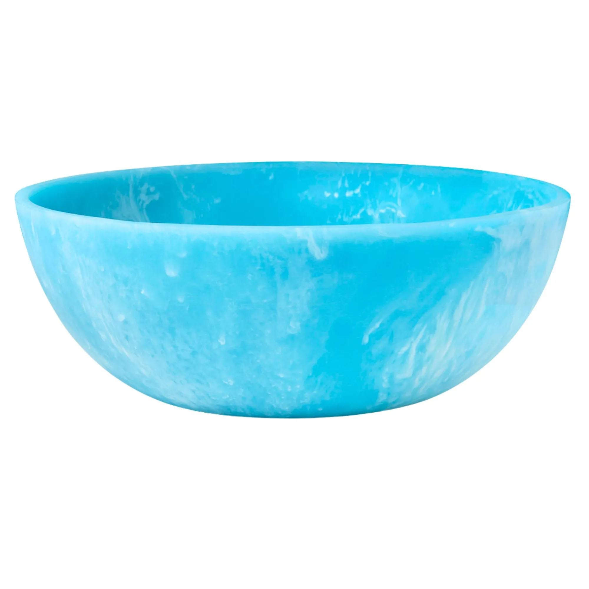 Hot Godinger Lucente Resin Matte Blue Salad Bowl