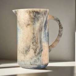Best Godinger Lucente Resin Matte Limestone Beverage Pitcher