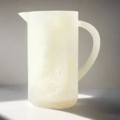 Best Godinger Lucente Resin Matte White Beverage Pitcher