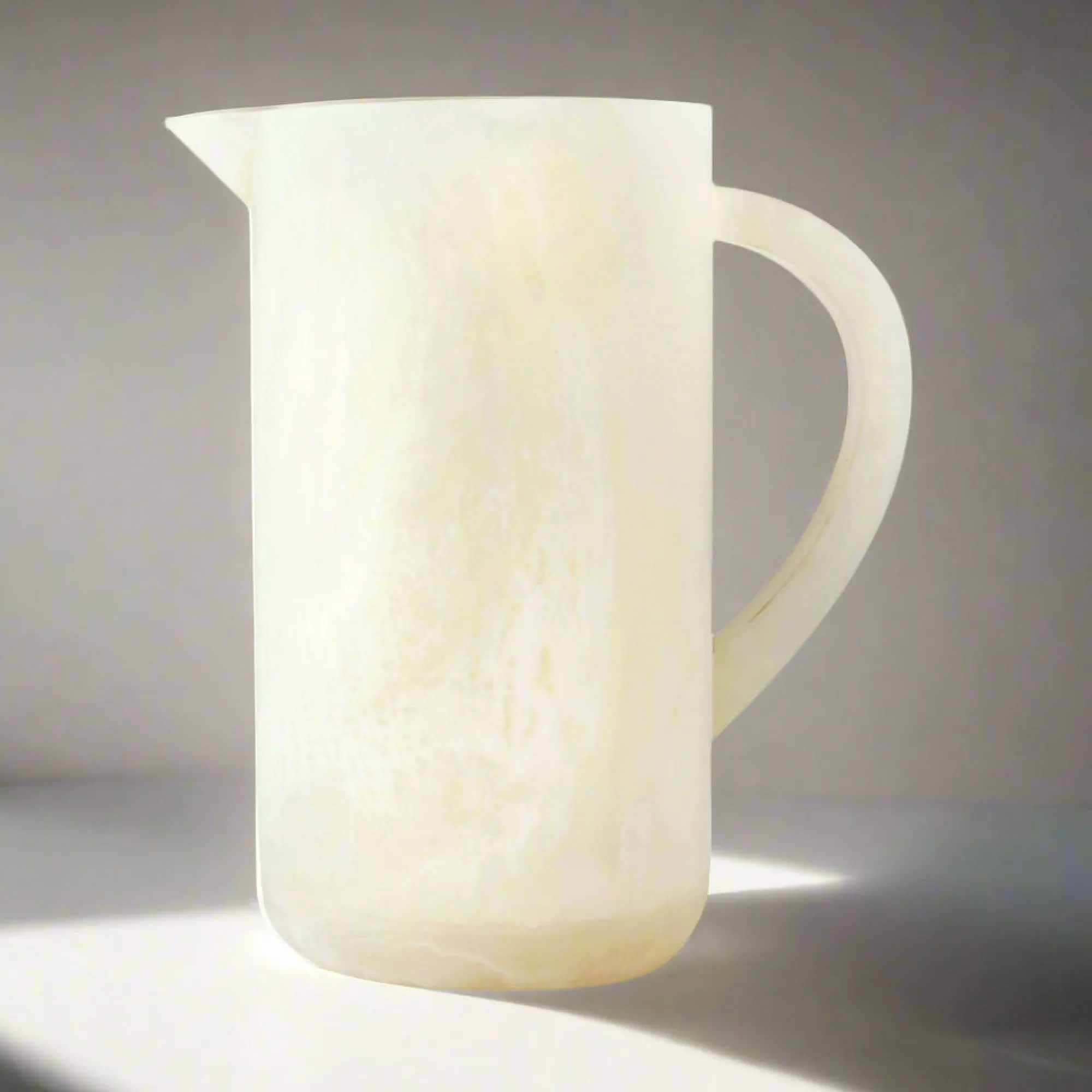 Best Godinger Lucente Resin Matte White Beverage Pitcher