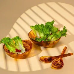 Godinger Lucente Tortoise Shell Resin Scalloped Salad Bowl
