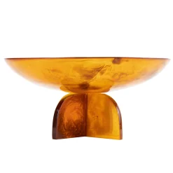 Outlet Godinger Lucente Tortoise Shell Resin Fruit Bowl