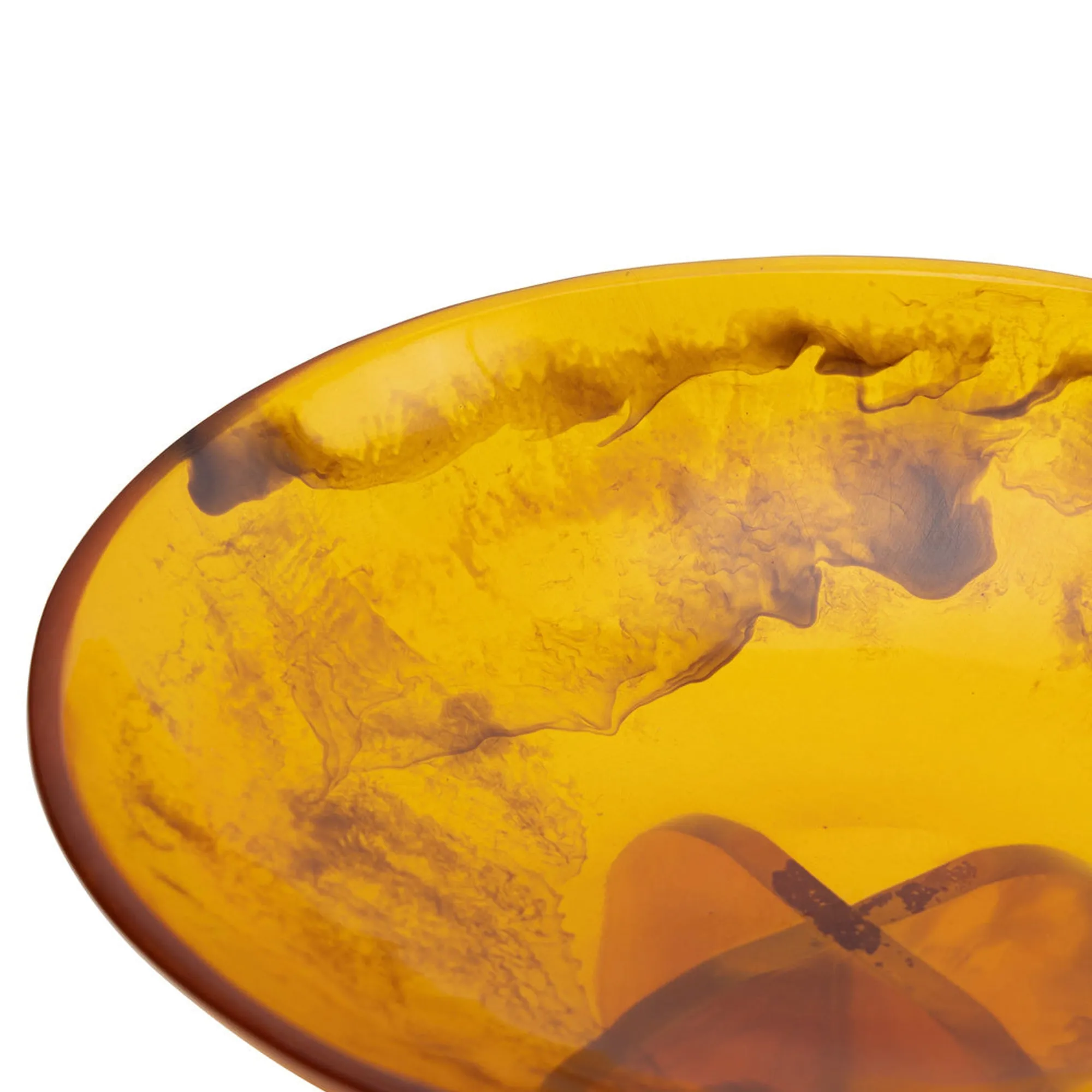 Outlet Godinger Lucente Tortoise Shell Resin Fruit Bowl