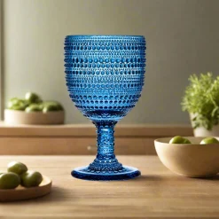Clearance Godinger Lumina Blue Goblet, Set of 4