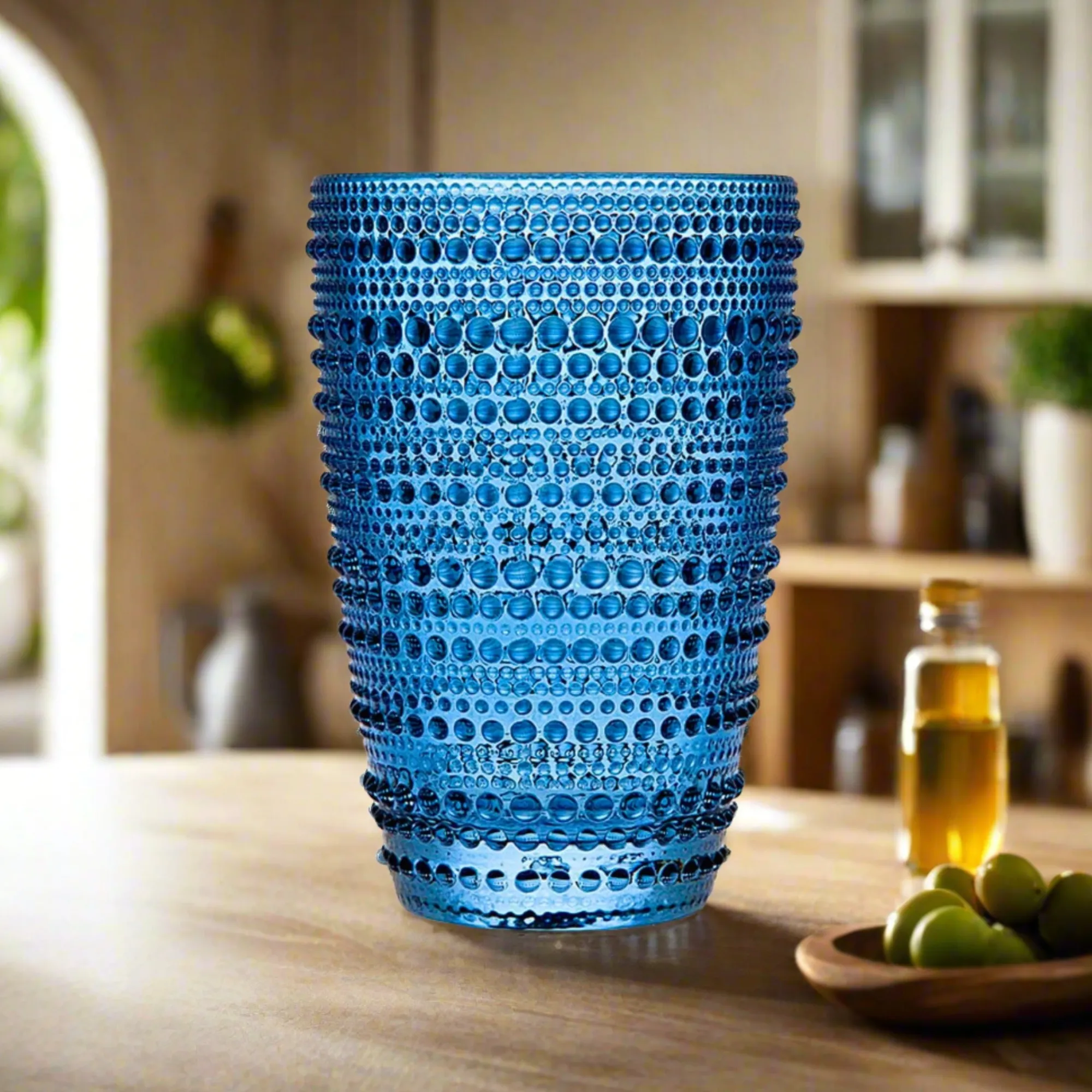 Sale Godinger Lumina Blue Highball, Set of 4