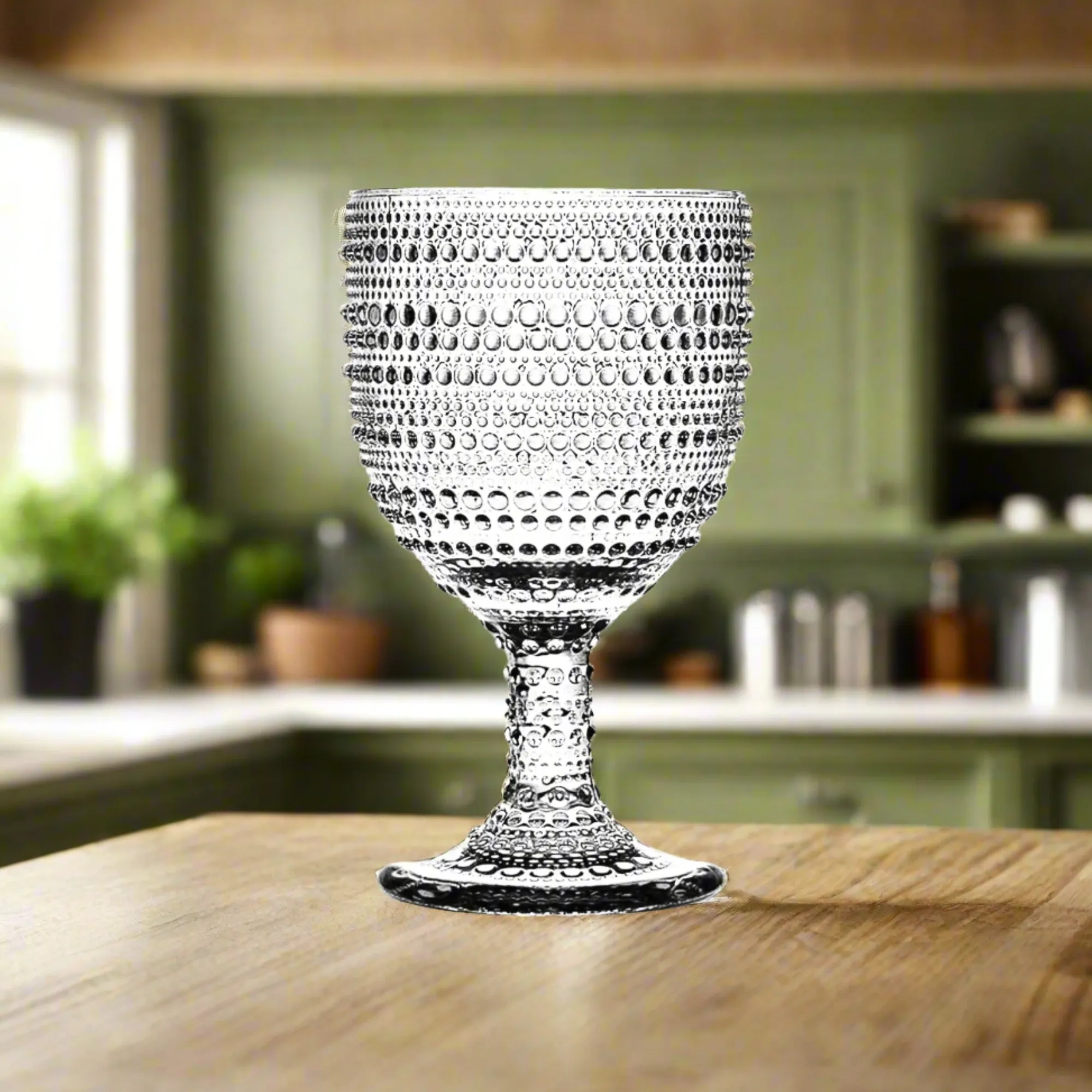 New Godinger Lumina Clear Goblet, Set of 4