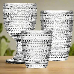 New Godinger Lumina Clear Goblet, Set of 4