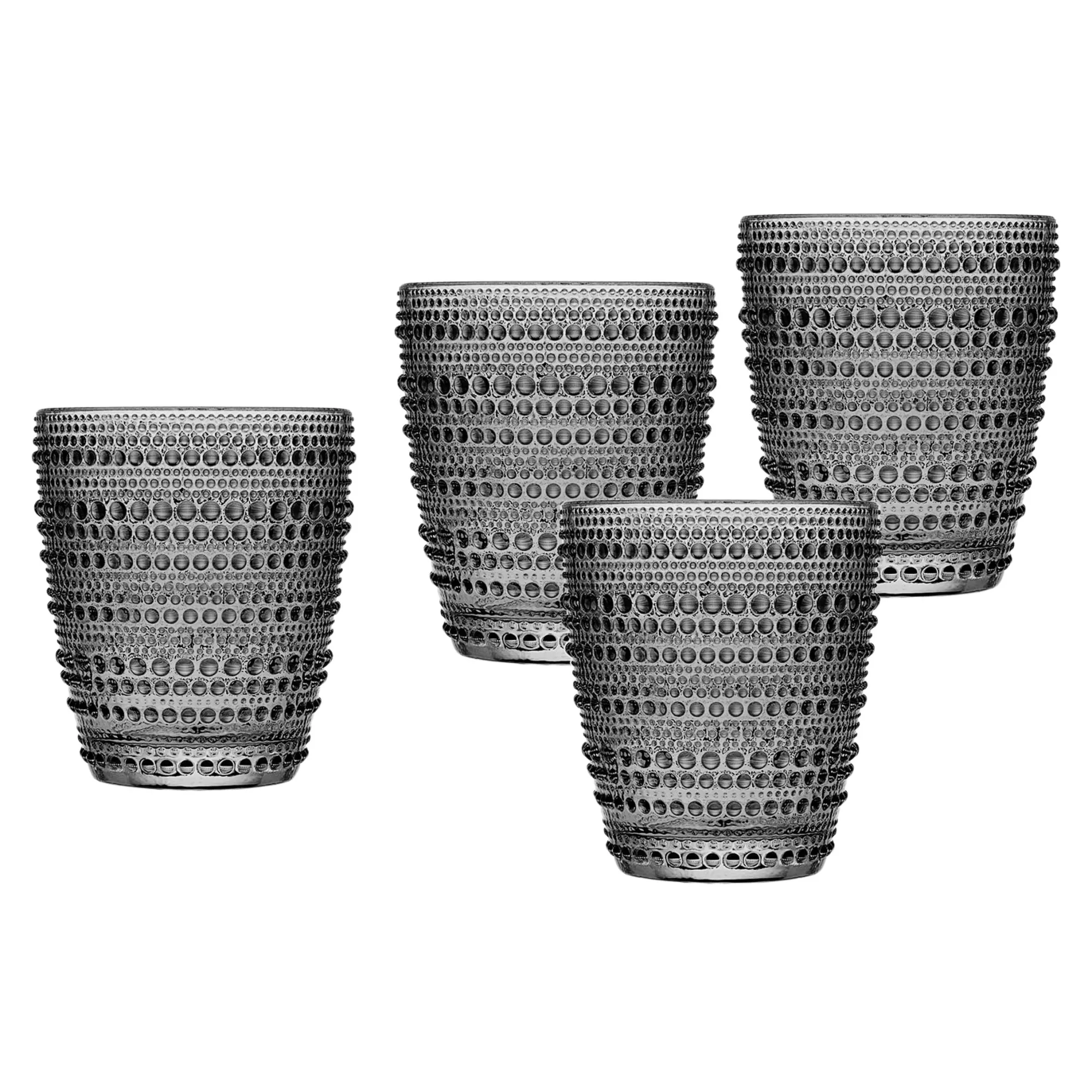 Outlet Godinger Lumina Smoke Double Old Fashion, Set of 4