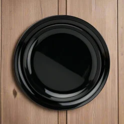 Sale Godinger Marbella Black Stacking Melamine Dinner Plate, Set of 4
