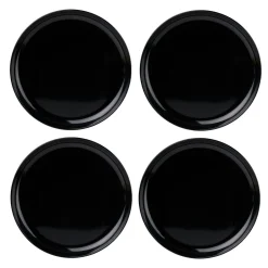 Sale Godinger Marbella Black Stacking Melamine Dinner Plate, Set of 4